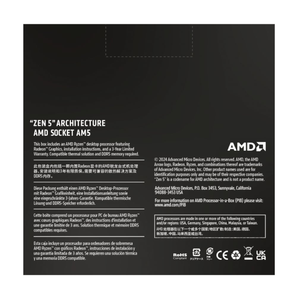 AMD RYZEN 7 9950X 16-Core 4.3GHz AM5 CPU