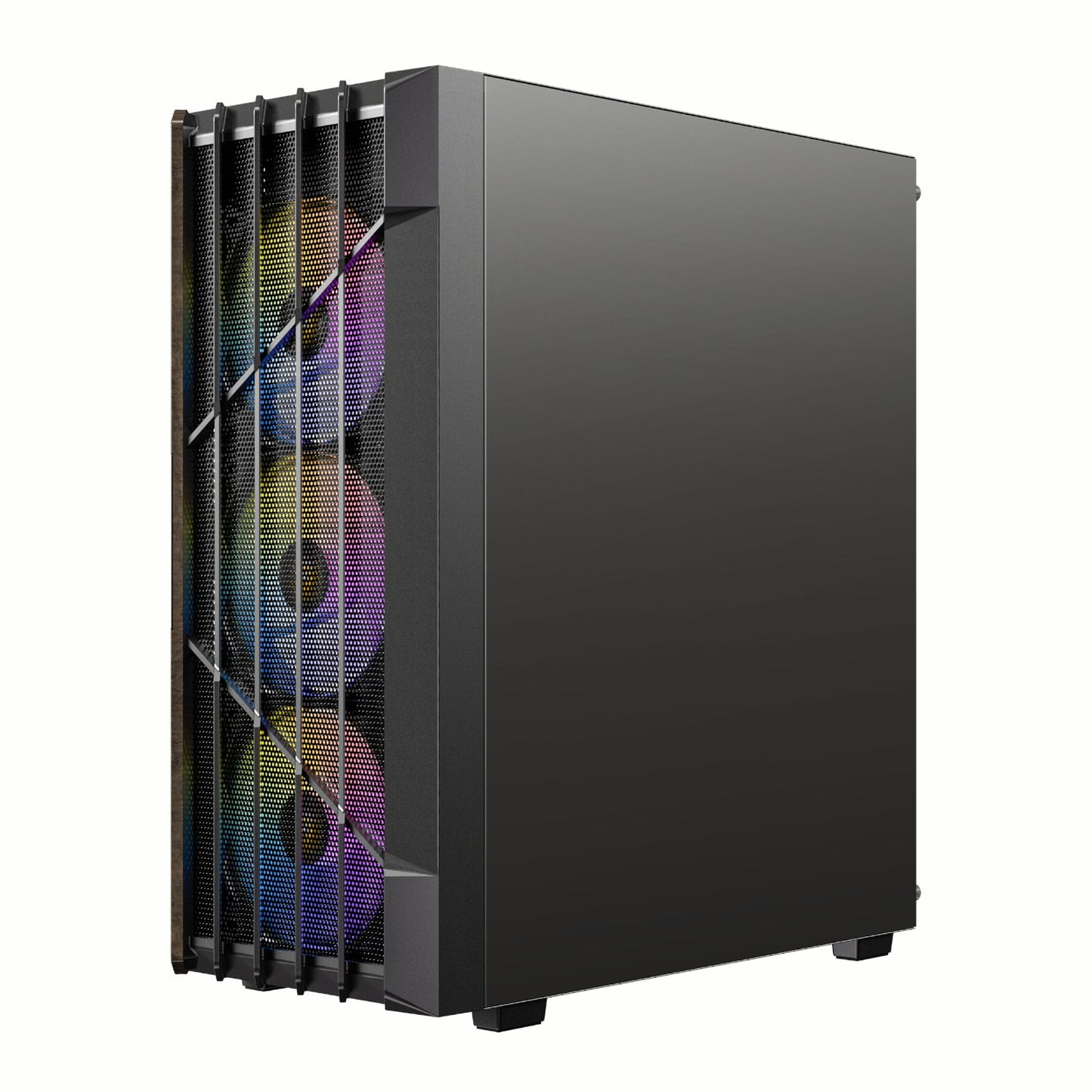 Antec AX63 Wood ARGB ATX Mid Tower Gaming Chassis – Black