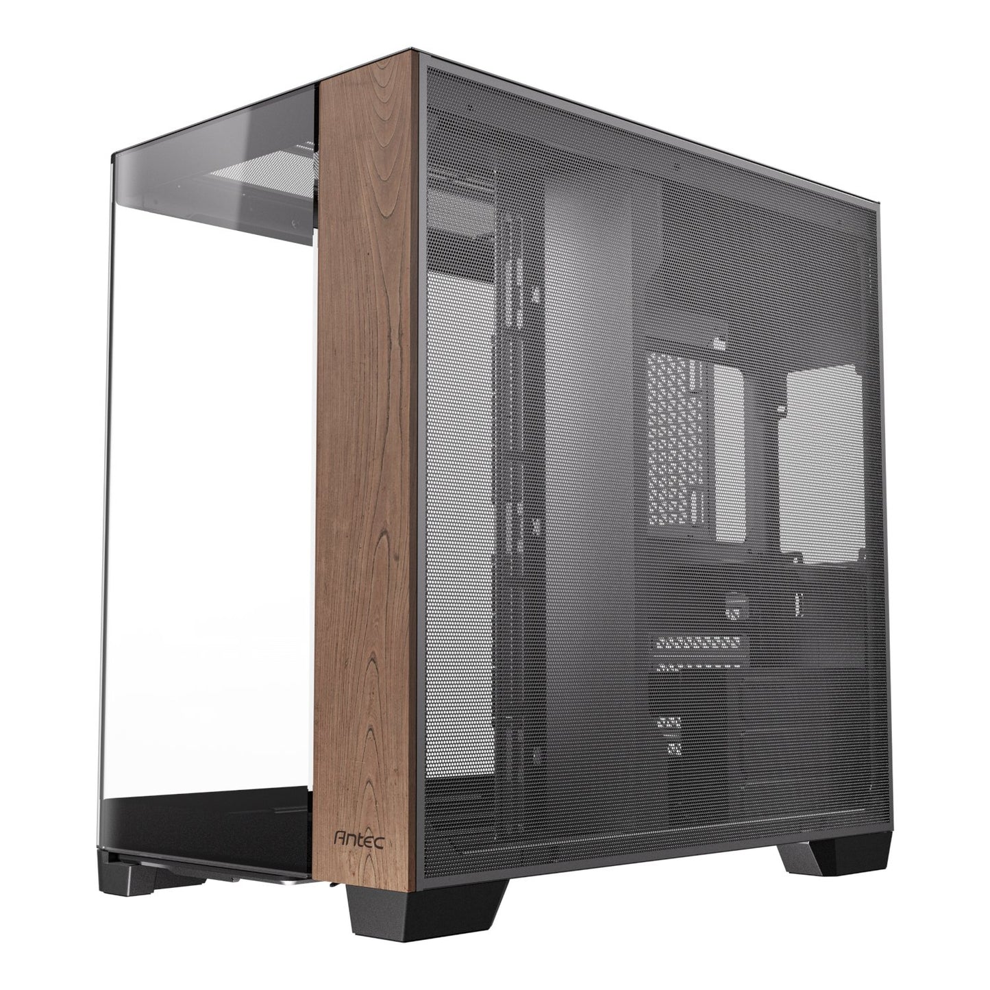 Antec C8 Curved Wood E-ATX | ATX | Micro-ATX | ITX Dual Chamber Gaming Chassis – Black