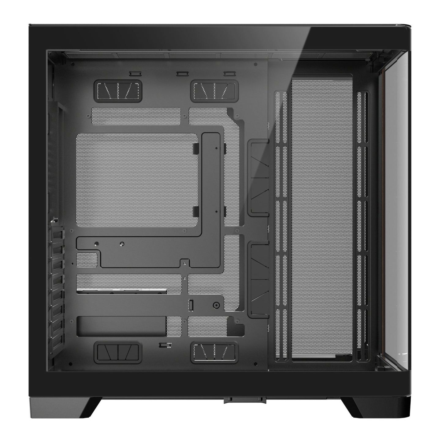 Antec C8 Curved Wood E-ATX | ATX | Micro-ATX | ITX Dual Chamber Gaming Chassis – Black
