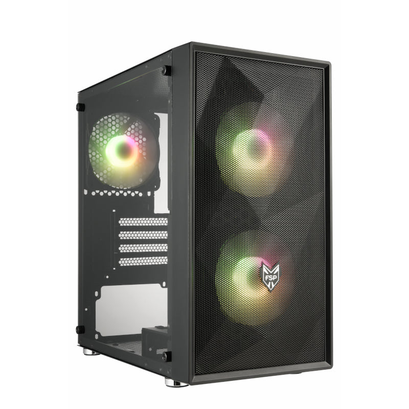 FSP CST130A Micro-ATX Gaming Chassis – Black