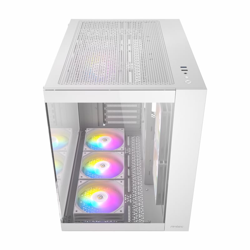Antec CX800 Elite ATX | Micro-ATX | ITX RGB Mid-Tower Dual Chamber Gaming Chassis – White