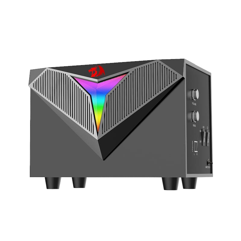 REDRAGON 2.1 Satellite Speaker TOCCATA RGB 11W Gaming Speaker – Black