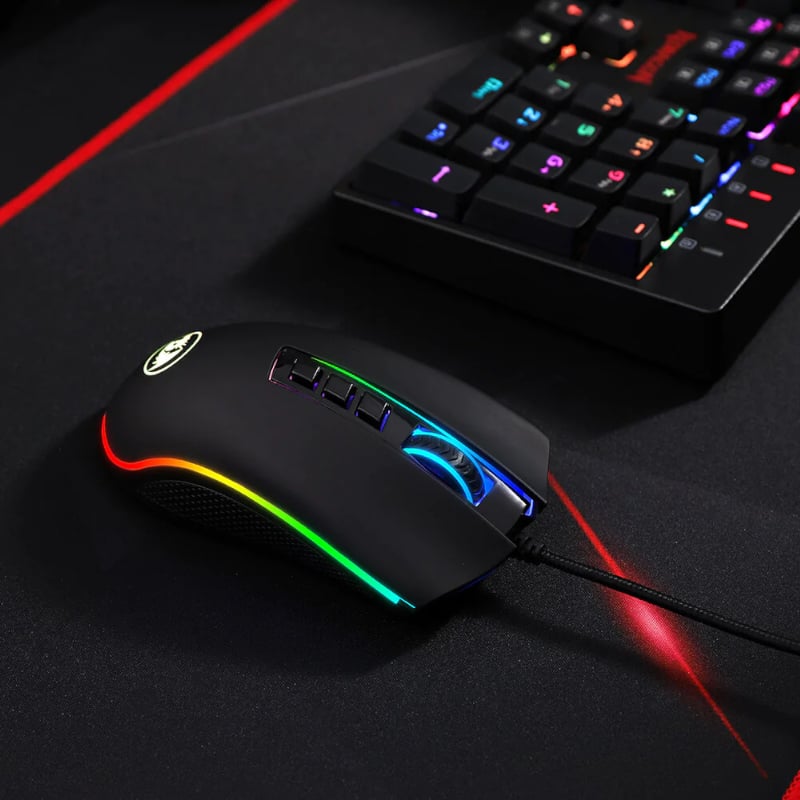 REDRAGON COBRA FPS 32000DPI RGB Gaming Mouse – Black