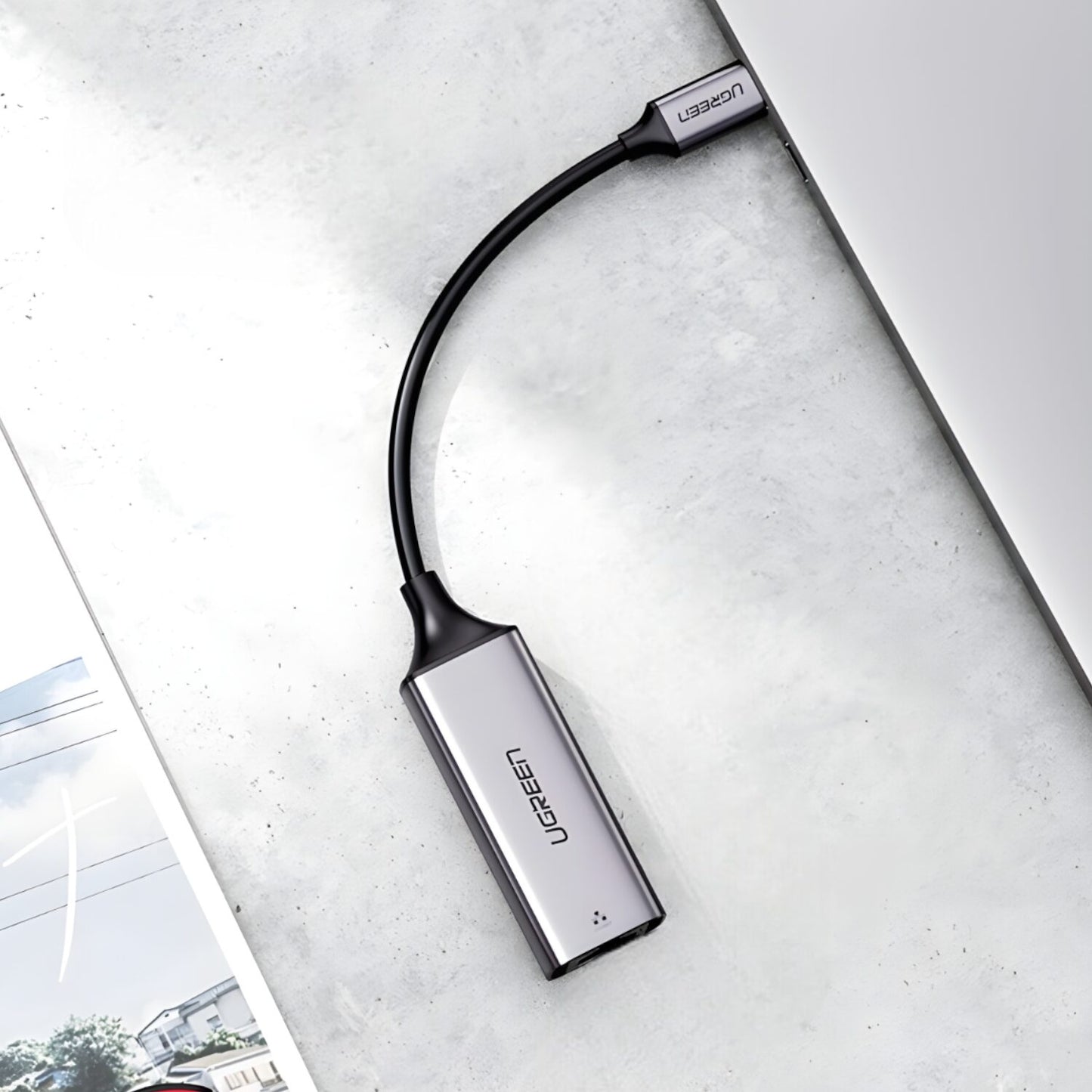 UGREEN CM199-50737 Type-C to Gigabit Ethernet Adapter – Silver