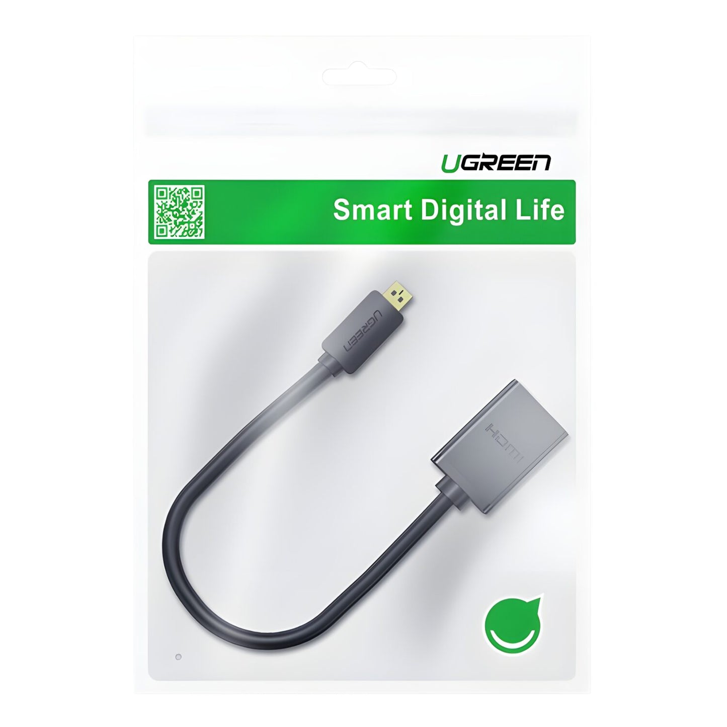UGREEN 20134-20134 Micro HDMI Male to HDMI Female Adapter – Black