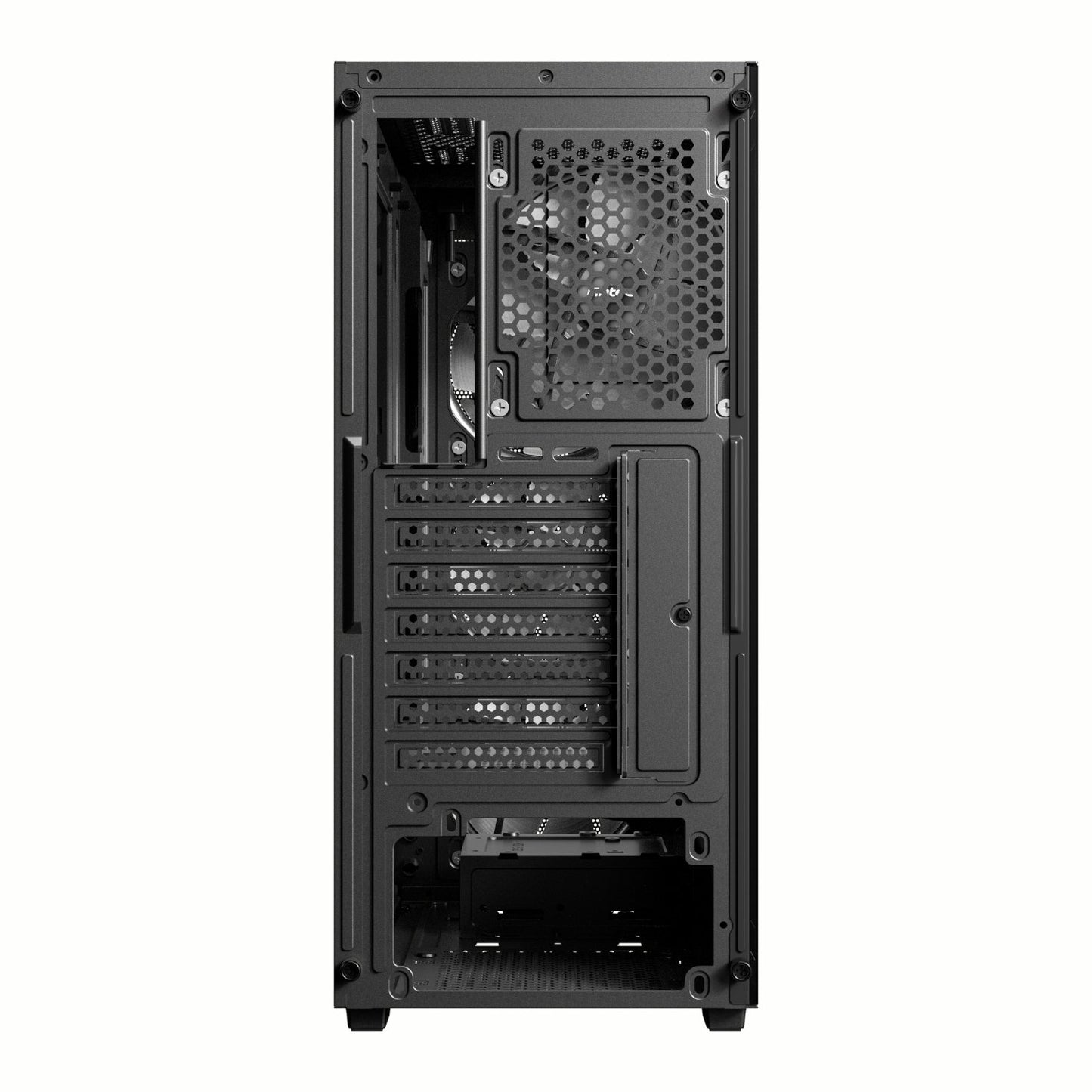 Antec AX63 Wood ARGB ATX Mid Tower Gaming Chassis – Black