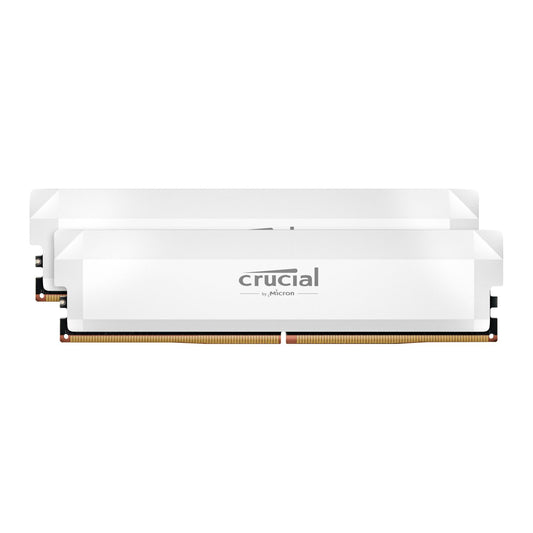 Crucial Pro DDR5-6400 64GB Overclocking Memory Kit – White