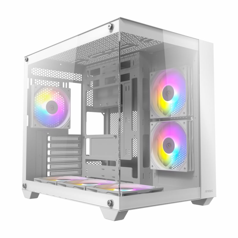 Antec CX800 Elite ATX | Micro-ATX | ITX RGB Mid-Tower Dual Chamber Gaming Chassis – White