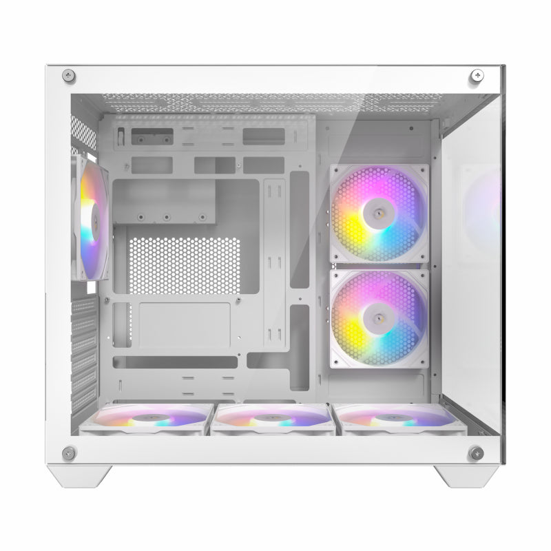 Antec CX800 Elite ATX | Micro-ATX | ITX RGB Mid-Tower Dual Chamber Gaming Chassis – White