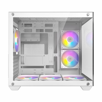 Antec CX800 Elite ATX | Micro-ATX | ITX RGB Mid-Tower Dual Chamber Gaming Chassis – White