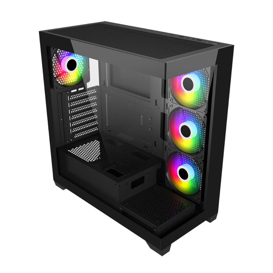 FSP M340 ARGB ATX Gaming Chassis – Black