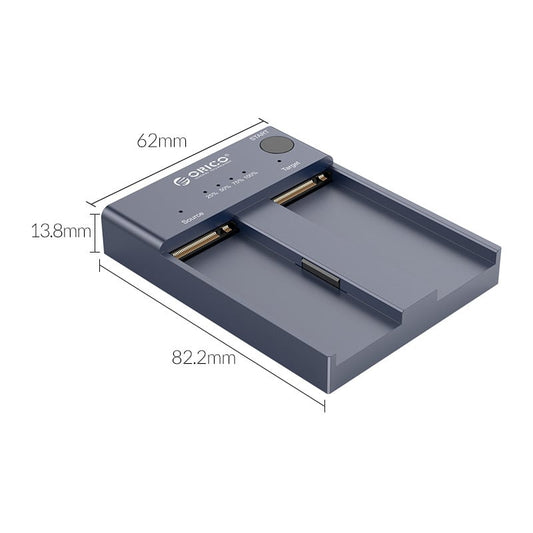 ORICO M.2 NVMe 2 Bay USB3.1|4TB Max Duplicator – Grey