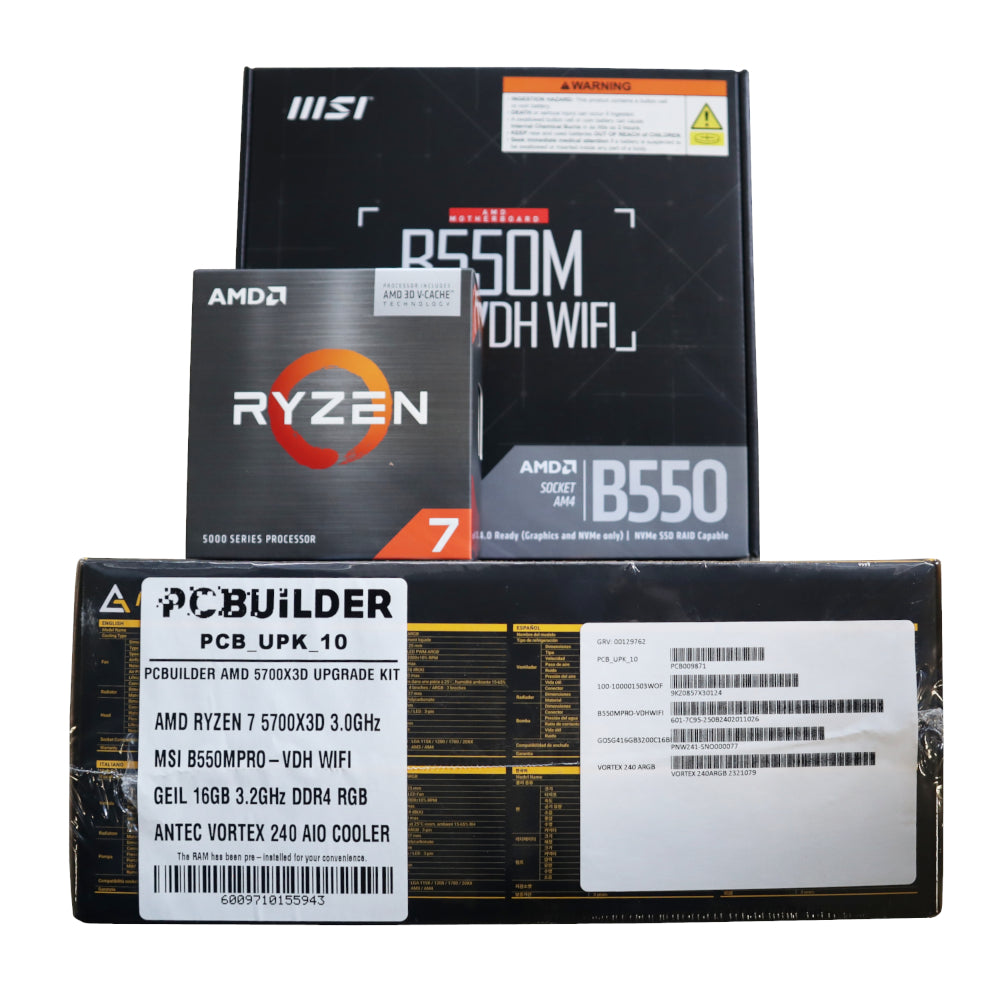 PCBuilder AMD Ryzen 7 5700X3D LEVEL UP Prime Upgrade Kit