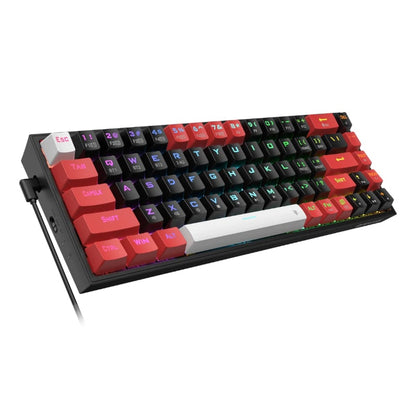 REDRAGON Castor Pro 68Key Wireless Red|Black|White KeyCap Bluetooth RGB Red Switch – Black|Red