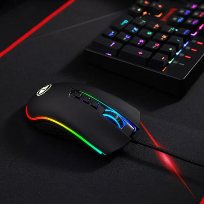 REDRAGON COBRA FPS 32000DPI RGB Gaming Mouse – Black