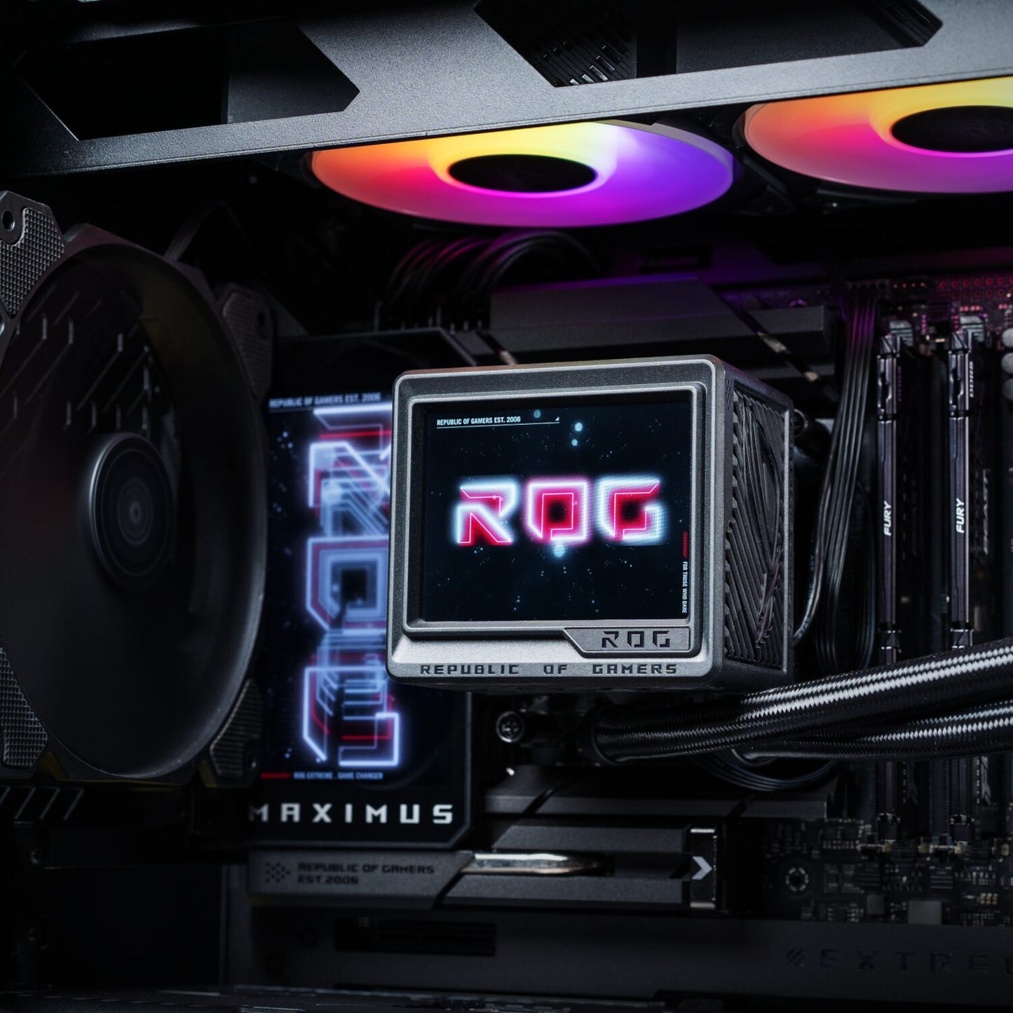 Asus ROG Ryujin III ARGB AIO Liquid Cooler – 3.5″ LCD Display